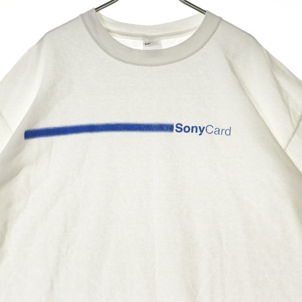 VINTAGE(ヴィンテージ) 00s SONY CARD ソニーカード 半袖プリントTシャツ カットソー ホワイト