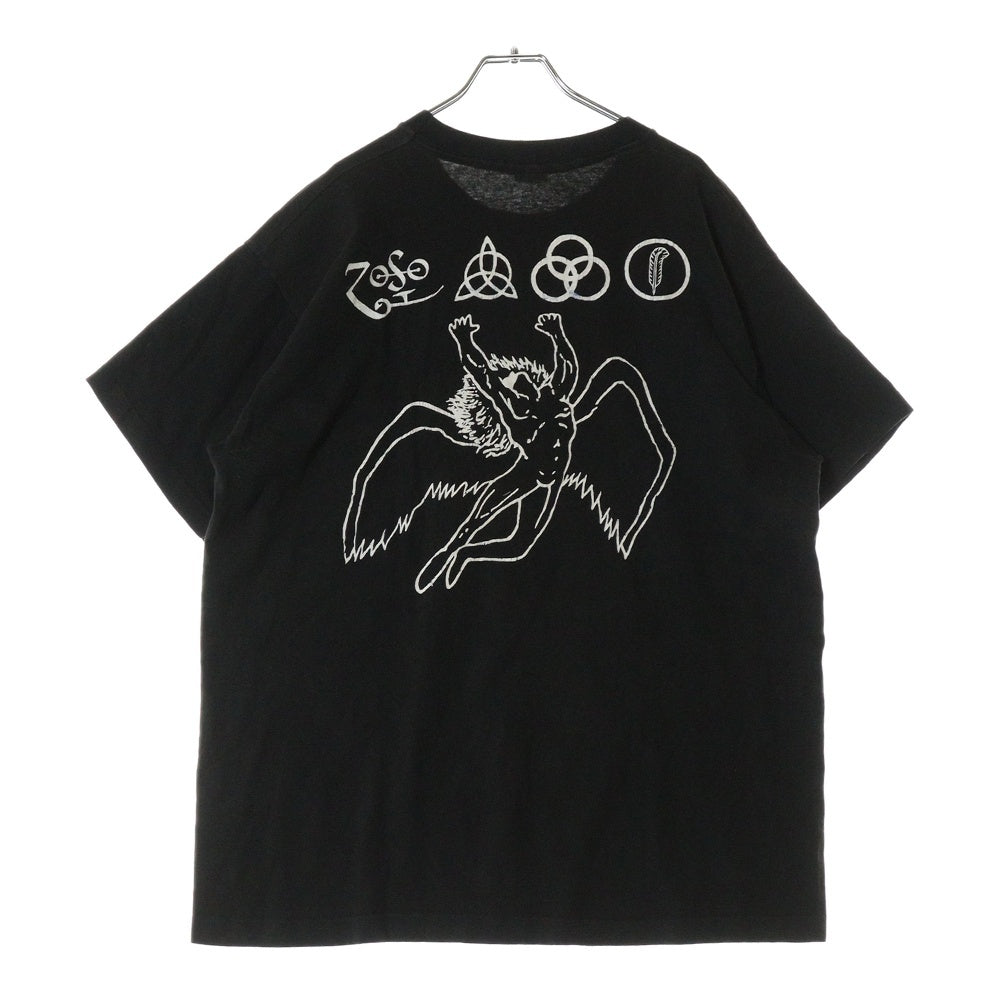 VINTAGE(ヴィンテージ) 90s LED ZEPPELIN THE SONG REMAINS レッドツェッペリン バンドTシャツ 両面プリント 半袖Tシャツ カットソー ブラック