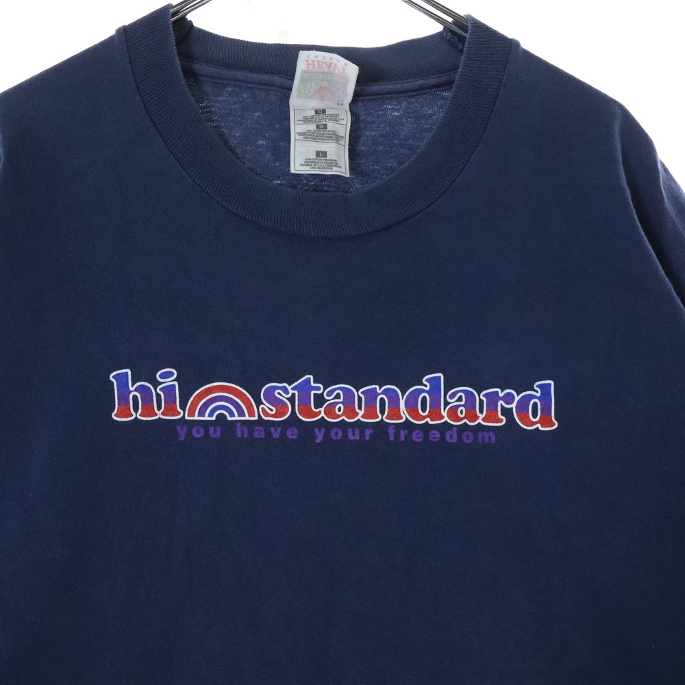 VINTAGE(ヴィンテージ) 90s HI-STANDARD you have your freedom ハイスタンダード 半袖Tシャツ カットソー ネイビー