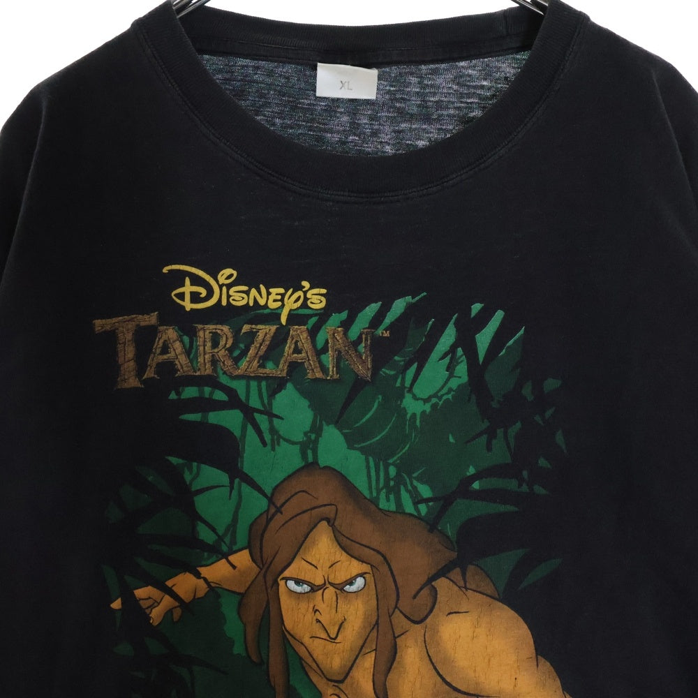 VINTAGE(ヴィンテージ) 90S DISNEYS TARZAN Teekanne ディズニー ターザン プリント 半袖Tシャツ ブラック