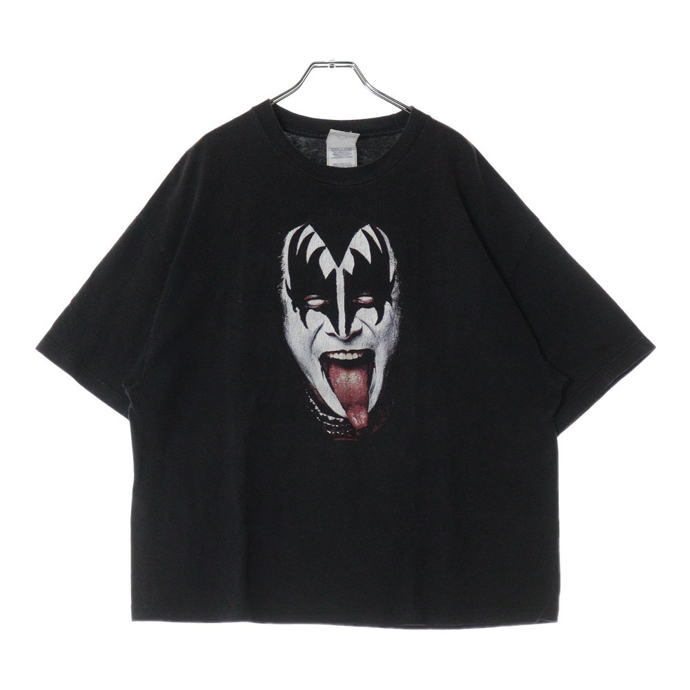 VINTAGE(ヴィンテージ) 00S KISS キス 両面プリント 半袖Tシャツ ブラック