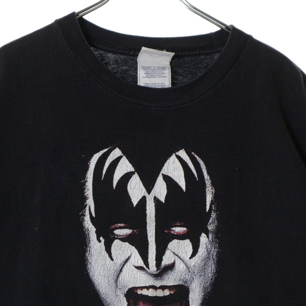 VINTAGE(ヴィンテージ) 00S KISS キス 両面プリント 半袖Tシャツ ブラック