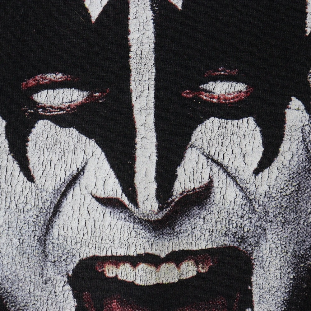 VINTAGE(ヴィンテージ) 00S KISS キス 両面プリント 半袖Tシャツ ブラック