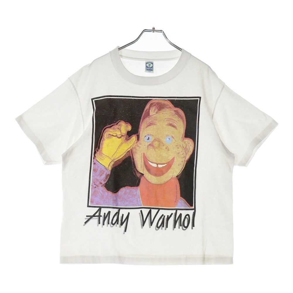 VINTAGE(ヴィンテージ) 80S Andy Warhol Howdy Doody アンディ・ウォーホル ハウディードゥーディー アートプリント 半袖 Tシャツ ホワイト