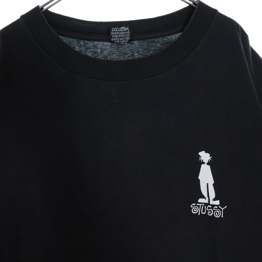 STUSSY(ステューシー) 80S OLD Shadow MAN シャドーマン 両面プリント 半袖Tシャツ