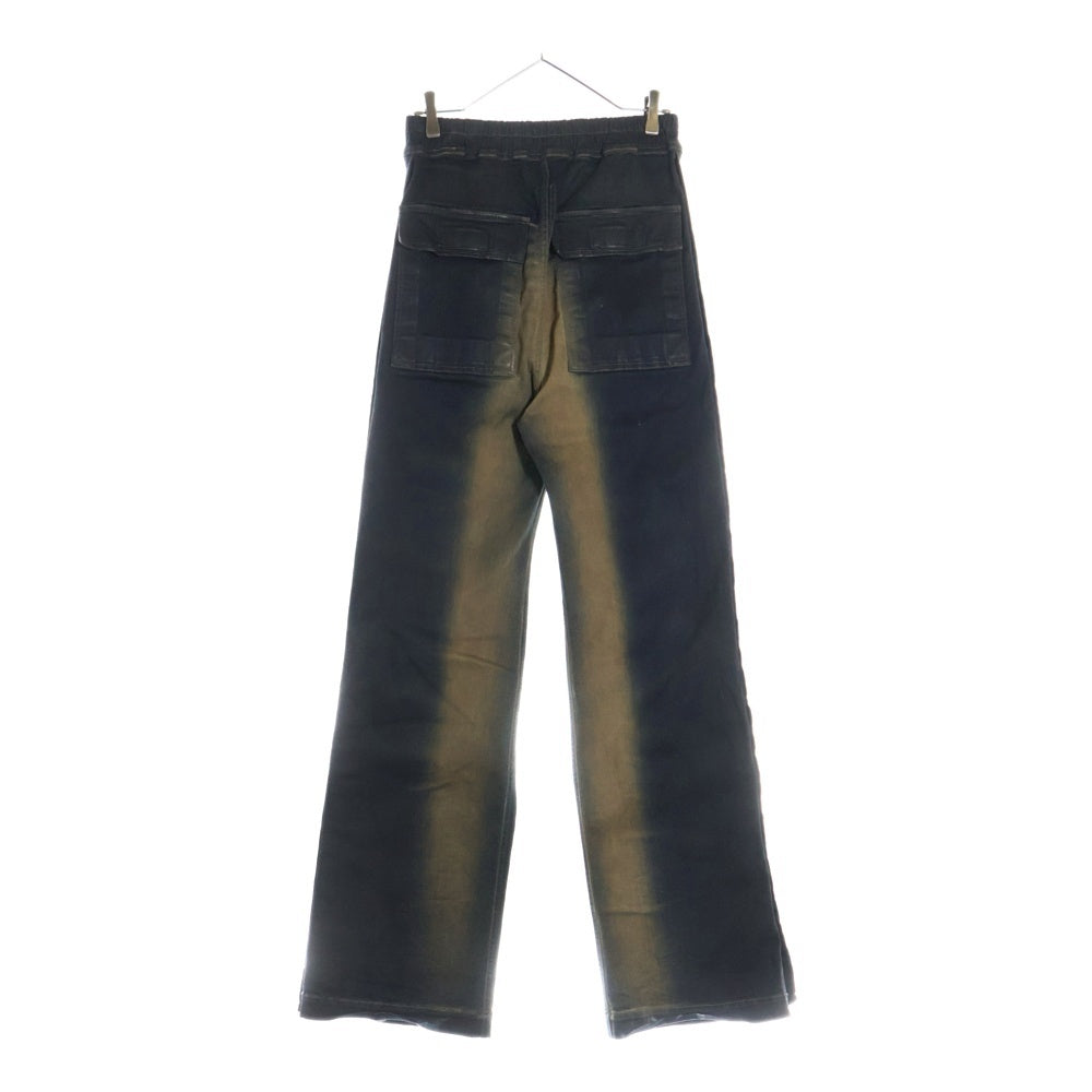 Rick Owens DRKSHDW(リックオウエンス ダークシャドウ) 23AW Pusher Pants サイドスナップボタン プッシャーパンツ ブラック DS02C5336-SDM