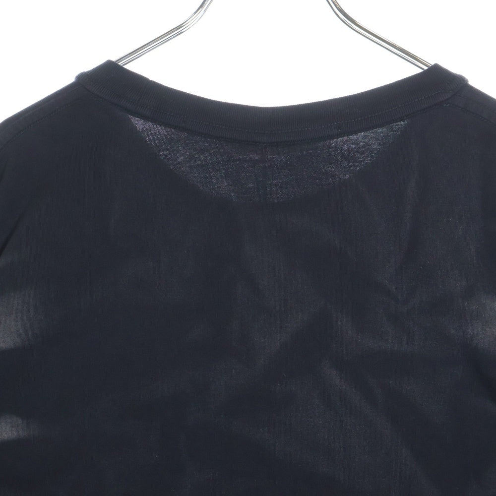 ALEXANDER WANG(アレキサンダーワン) Crease Detailed Long-Sleeve TEE クルーネック長袖Tシャツ 長袖カットソー UCC1251782 ブラック
