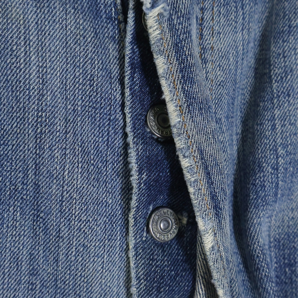 Levi's(リーバイス) 70s VINTAGE 501 66前期 ボタン裏刻印6 ボタンフライ デニムパンツ インディゴ