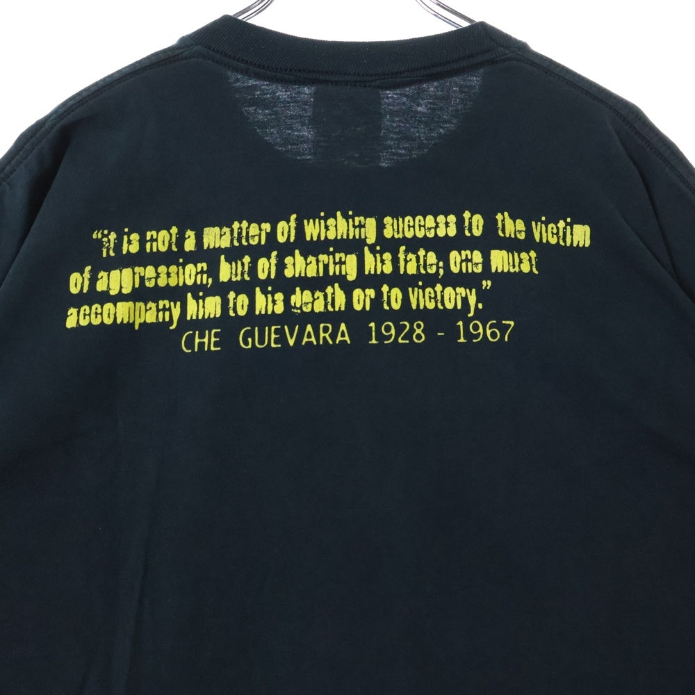 VINTAGE(ヴィンテージ) 90S RAGE AGAINST THE MACHINE CHE GUEVARA レイジアゲインストザマシーン 両面プリント 半袖Tシャツ ブラック