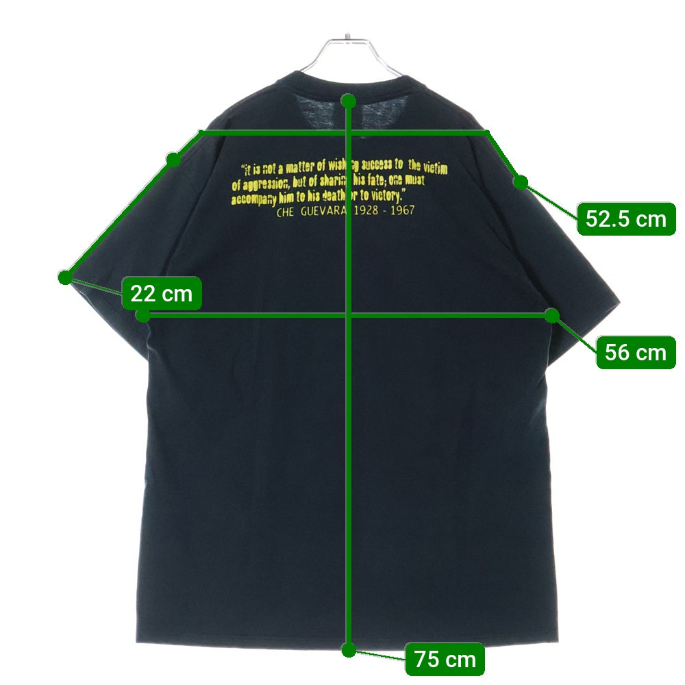 VINTAGE(ヴィンテージ) 90S RAGE AGAINST THE MACHINE CHE GUEVARA レイジアゲインストザマシーン 両面プリント 半袖Tシャツ ブラック