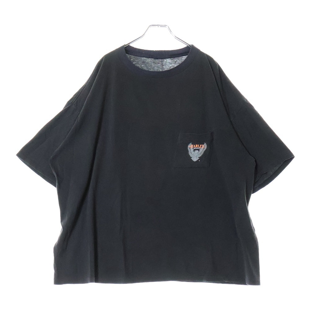 VINTAGE(ヴィンテージ) 90S Harley-Davidson ハーレーダビッドソン 両面プリント 半袖Tシャツ ブラック