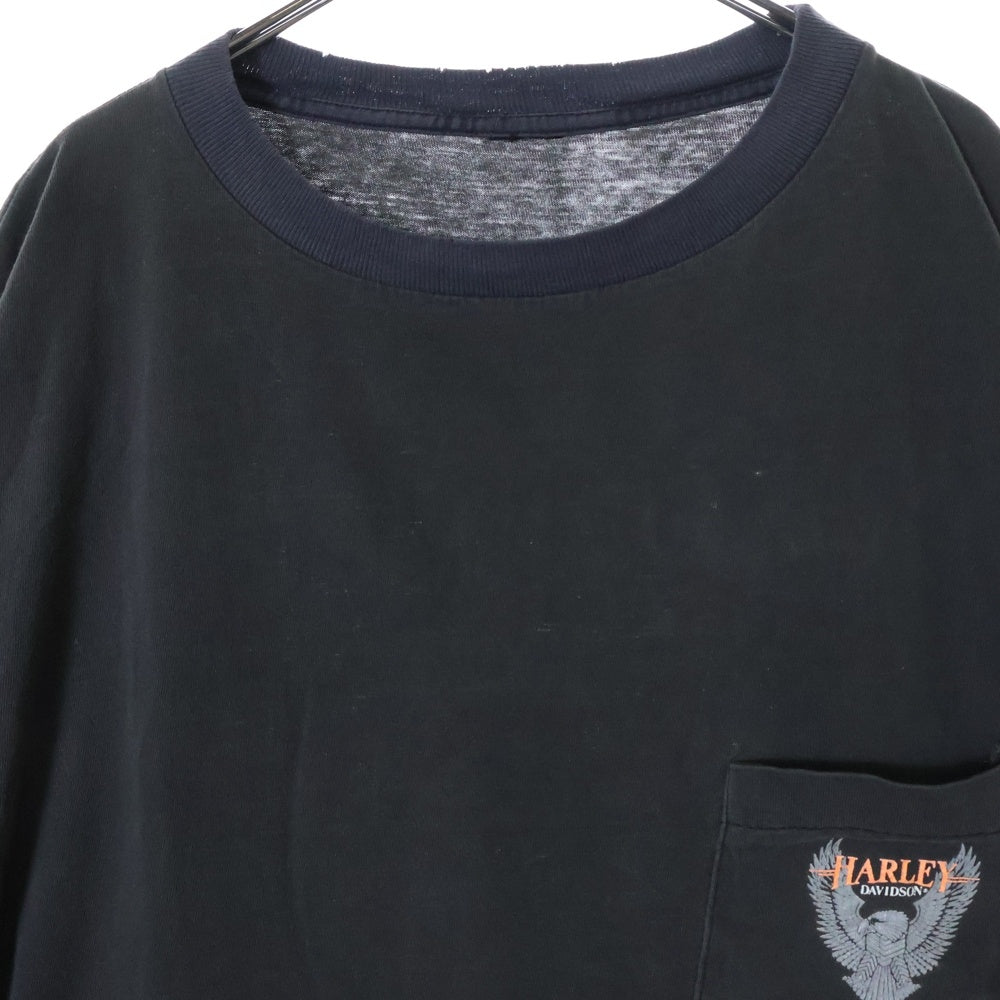 VINTAGE(ヴィンテージ) 90S Harley-Davidson ハーレーダビッドソン 両面プリント 半袖Tシャツ ブラック