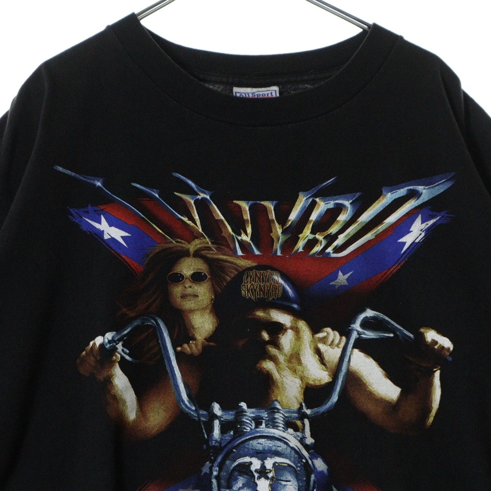VINTAGE(ヴィンテージ) 90S LYNYRD SKYNYRD 両面プリント 半袖Tシャツ ブラック