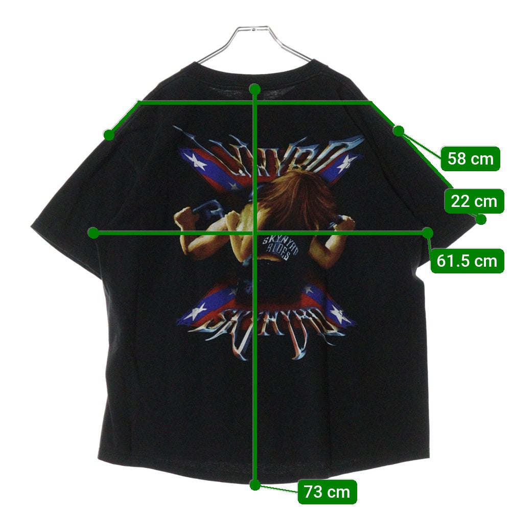 VINTAGE(ヴィンテージ) 90S LYNYRD SKYNYRD 両面プリント 半袖Tシャツ ブラック