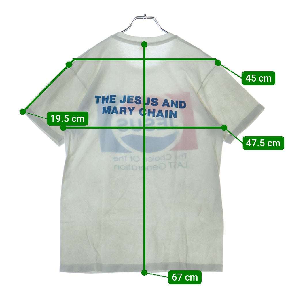 VINTAGE(ヴィンテージ) 80s JESUS The Choice For A Saved Generation TEE フロントプリント半袖Tシャツ カットソー ホワイト