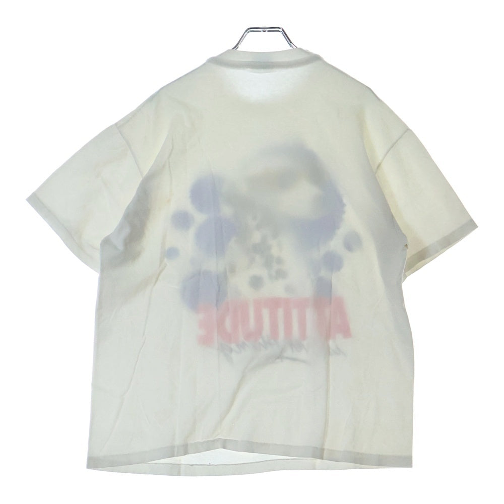 VINTAGE(ヴィンテージ) 90s ATTITUDE TEE ダルメシアン フロントプリント半袖Tシャツ カットソー ホワイト