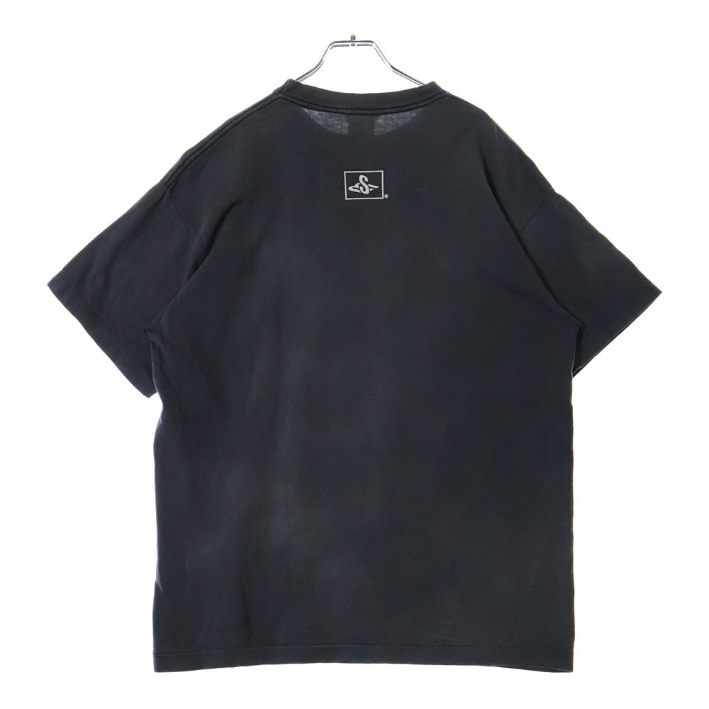 SAINT MICHAEL(セントマイケル) 24SS SMX SS TEE プリント ヴィンテージ加工 半袖カットソー Tシャツ グレー SM-YS8-0000-003