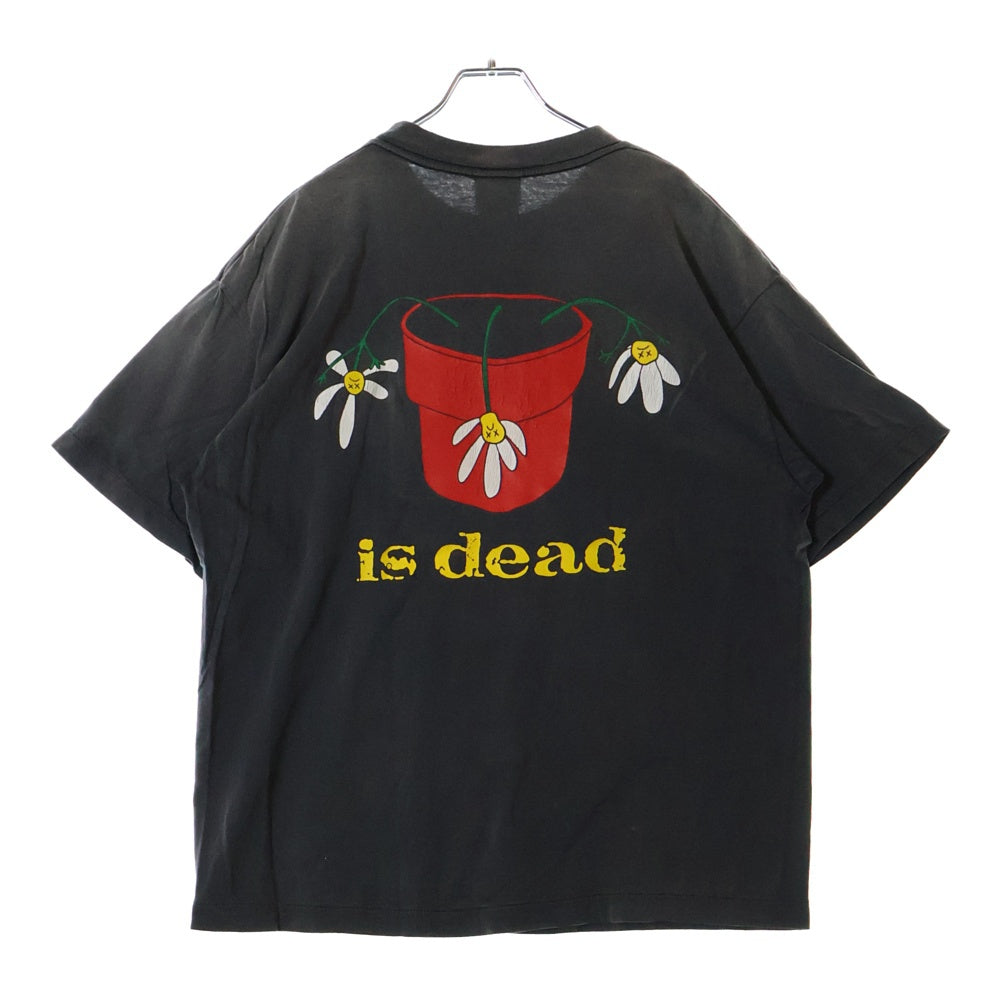 SAINT MICHAEL(セントマイケル) 25AW DE LA SOUL DLS_SS TEE SM-HR1-0000-C18 デラ ソウル 両面プリント半袖Tシャツ カットソー ダークグレー