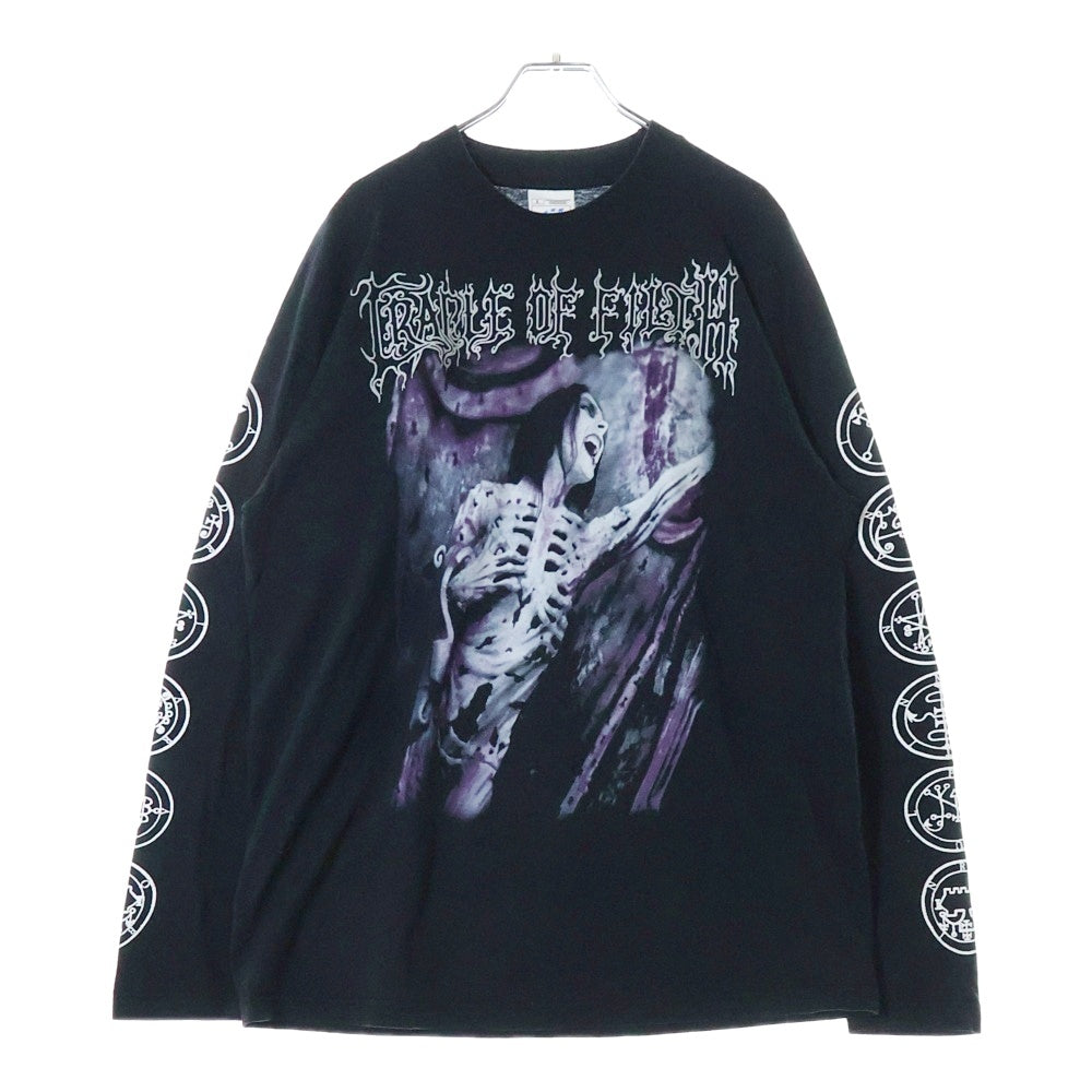 VINTAGE(ヴィンテージ) CRADLE OF FILTH TOTAL FUCKING DARKNESS クレイドルオブフィルス 両面プリント ロングスリーブ 長袖Tシャツ