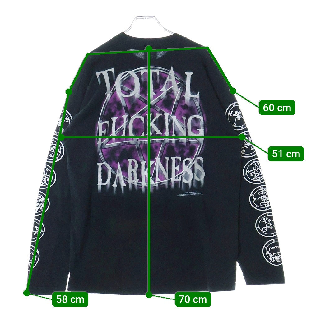 VINTAGE(ヴィンテージ) CRADLE OF FILTH TOTAL FUCKING DARKNESS クレイドルオブフィルス 両面プリント ロングスリーブ 長袖Tシャツ