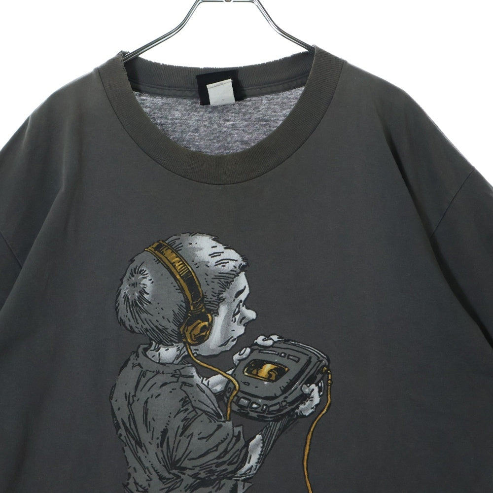 VINTAGE(ヴィンテージ) 90S KORN KORN FOLLOW THE LEADER コーン 両面プリント 半袖Tシャツ カットソー グレー