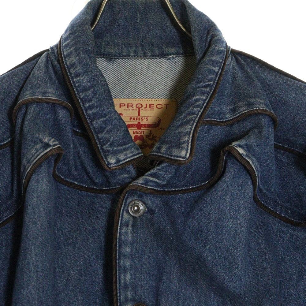Y/PROJECT(ワイプロジェクト) 20AW Pop Up Denim Jacket ポップアップ デニムジャケット インディゴ