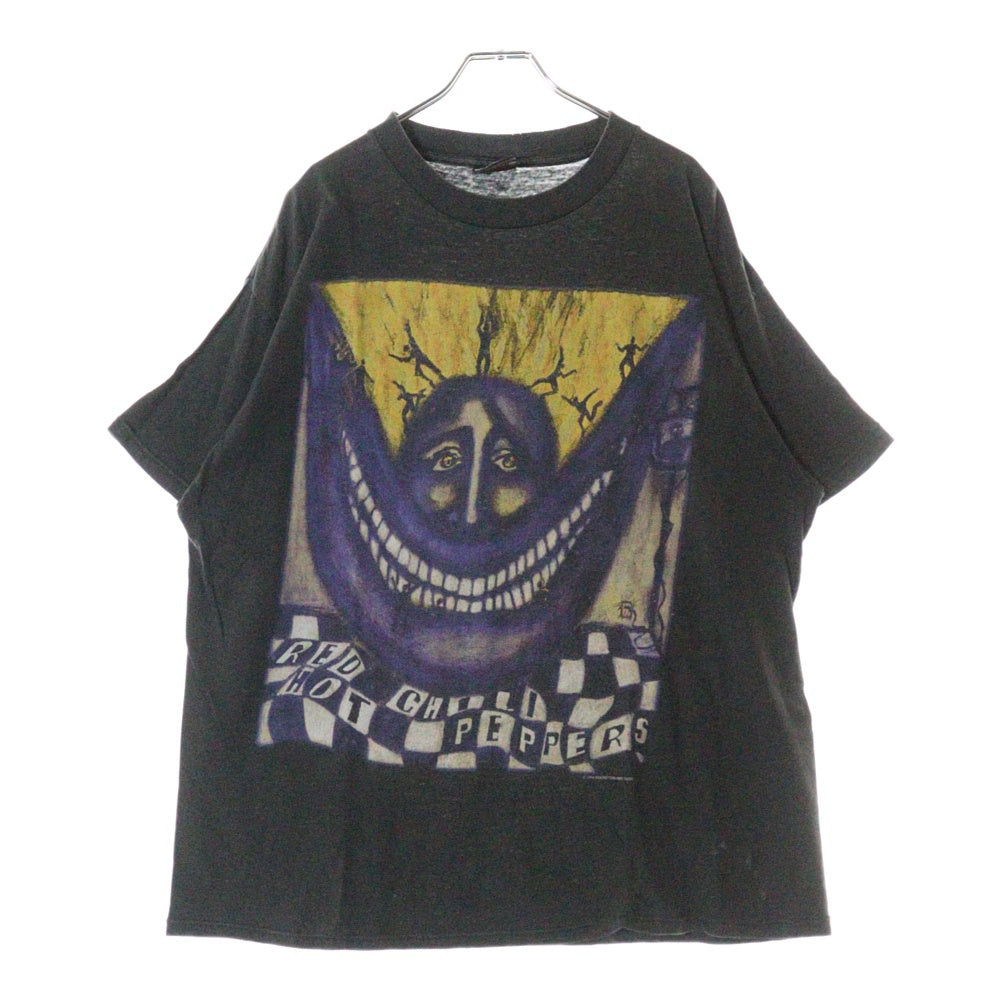 VINTAGE(ヴィンテージ) 90S RED HOT CHILI PEPPERS BIG SMILE 1994 レッドホットチリペッパーズ ビッグスマイル 両面プリント 半袖Tシャツ ブラック