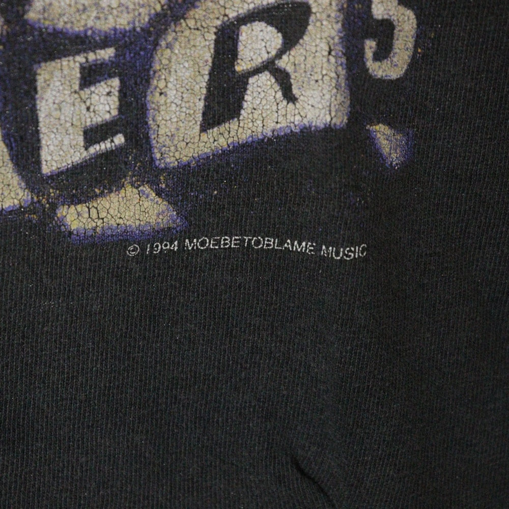 VINTAGE(ヴィンテージ) 90S RED HOT CHILI PEPPERS BIG SMILE 1994 レッドホットチリペッパーズ ビッグスマイル 両面プリント 半袖Tシャツ ブラック