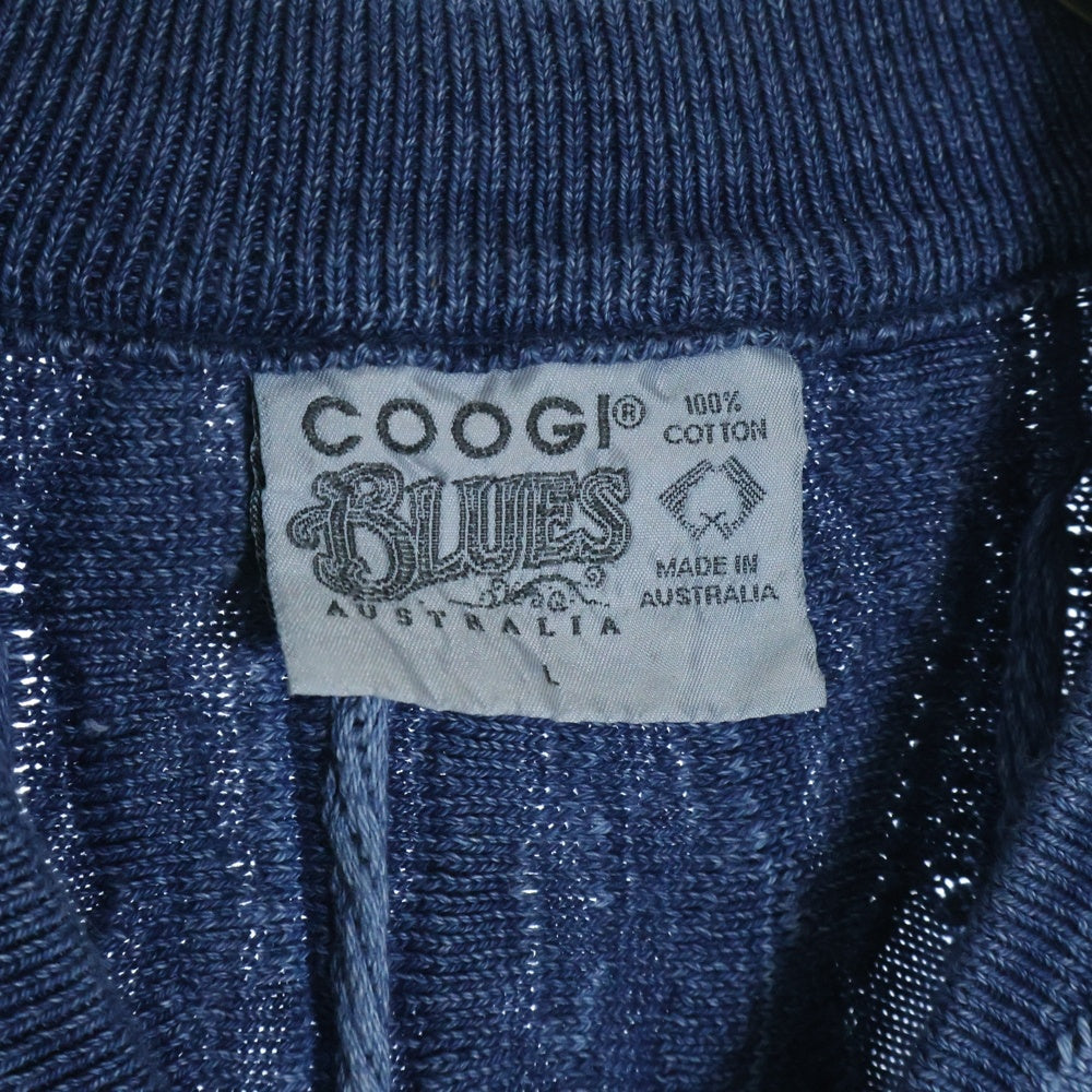 COOGI(クージー) 90S blues 3D ニット カーディガン ブルー