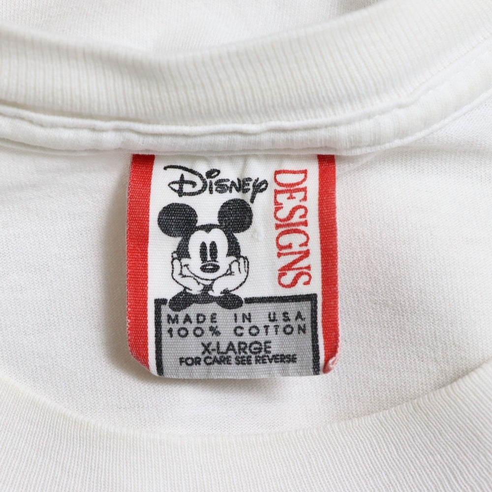 VINTAGE(ヴィンテージ) 90S Disney princess ディズニー プリンセス プリント 半袖Tシャツ ホワイト