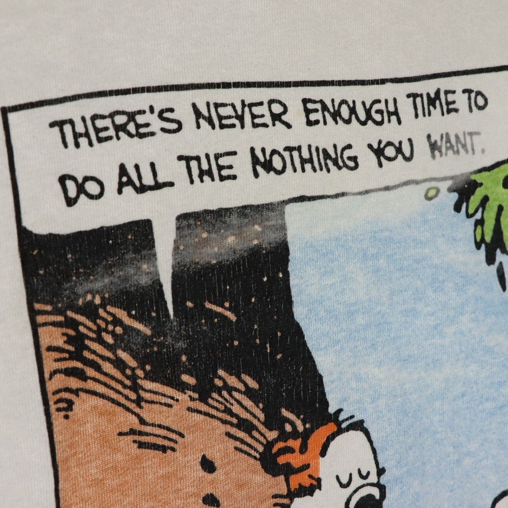 VINTAGE(ヴィンテージ) 90S calvin & hobbes カルビンとホッブス プリント 半袖Tシャツ ホワイト