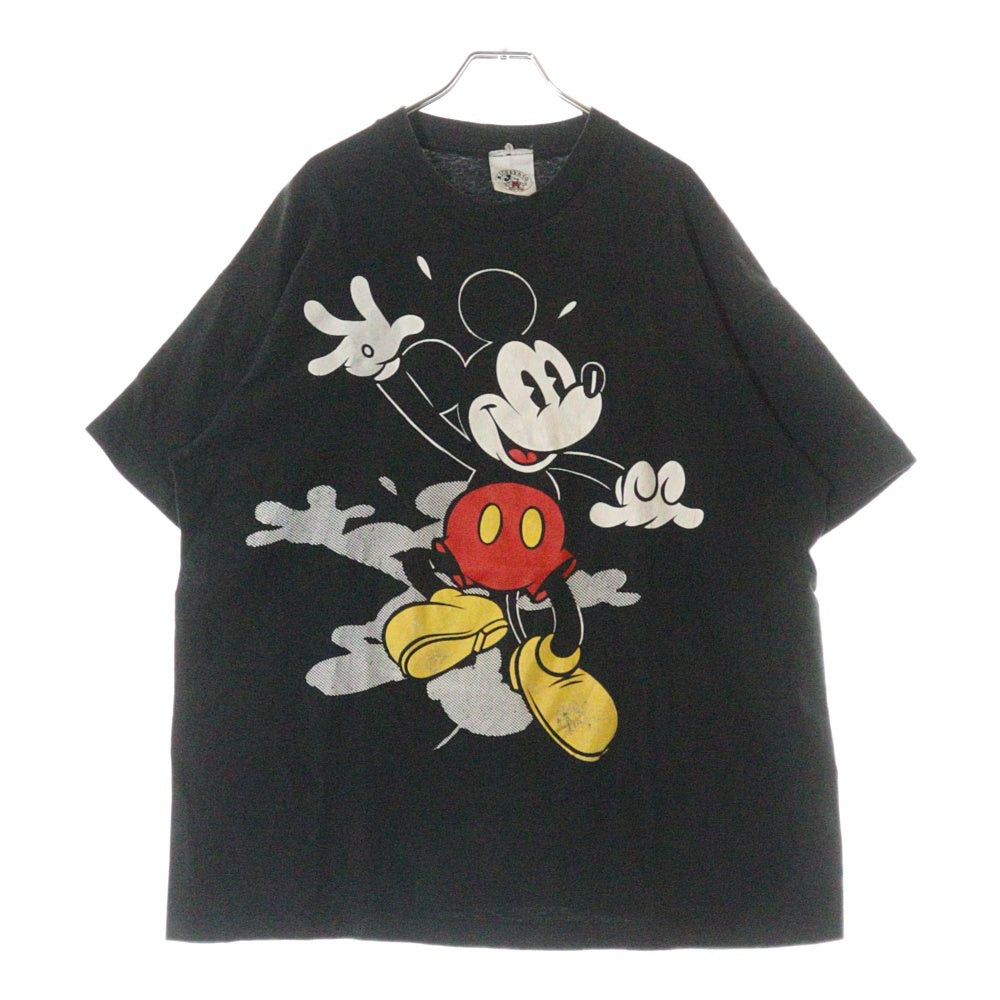VINTAGE(ヴィンテージ) 90S Disney Micky Mouse ディズニー ミッキーマウス プリント 半袖Tシャツ ブラック