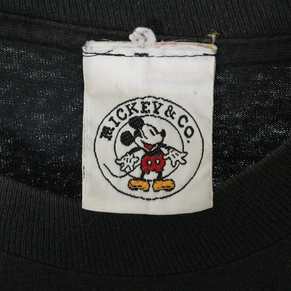 VINTAGE(ヴィンテージ) 90S Disney Micky Mouse ディズニー ミッキーマウス プリント 半袖Tシャツ ブラック