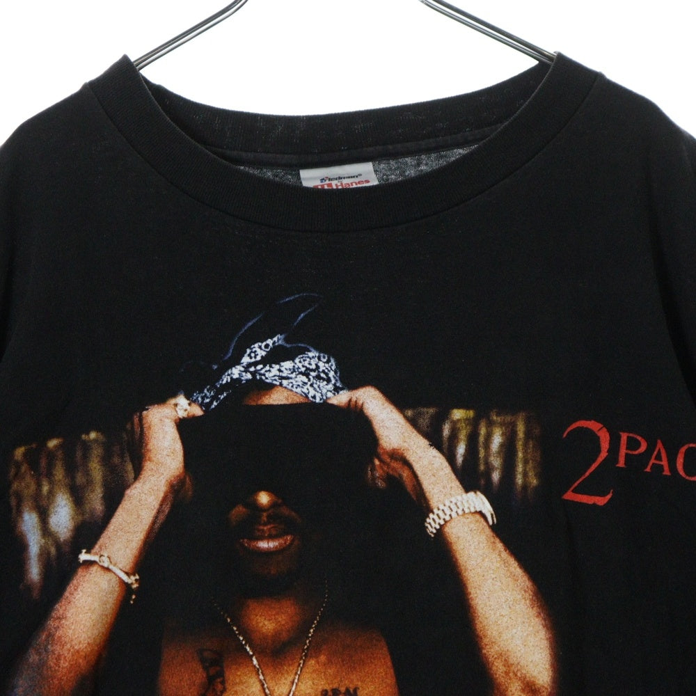 VINTAGE(ヴィンテージ) 90S 2pac all eyes on me 2パック 両面プリント 半袖Tシャツ カットソー ブラック