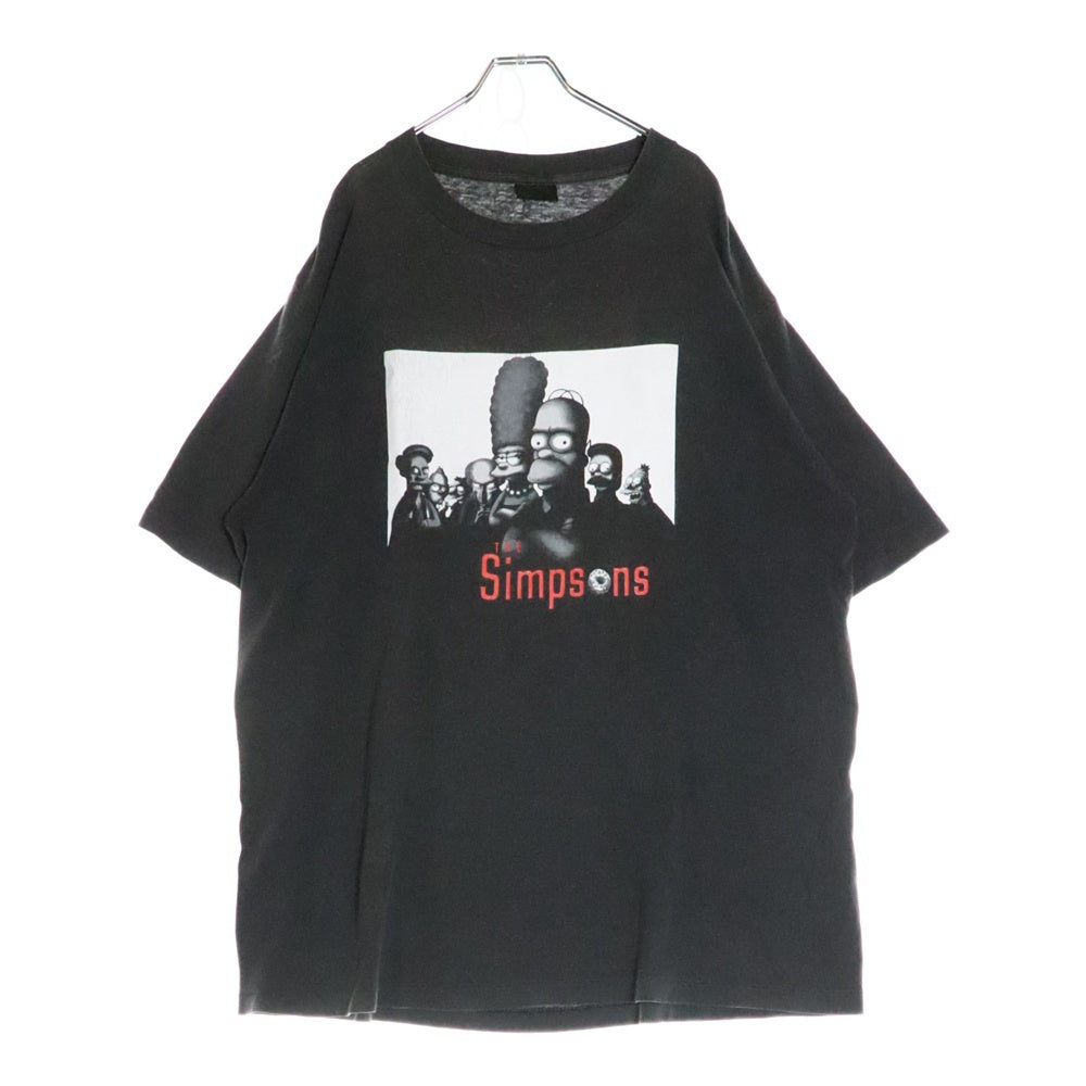 VINTAGE(ヴィンテージ) 90s THE SIMPSONS SOPLANOS PARODY シンプソンズ Tシャツ 半袖カットソー ブラック