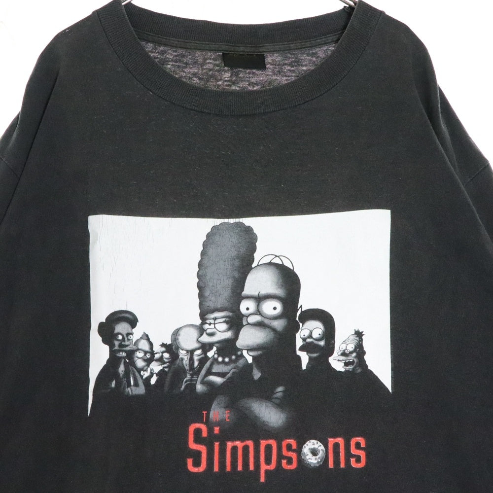 VINTAGE(ヴィンテージ) 90s THE SIMPSONS SOPLANOS PARODY シンプソンズ Tシャツ 半袖カットソー ブラック