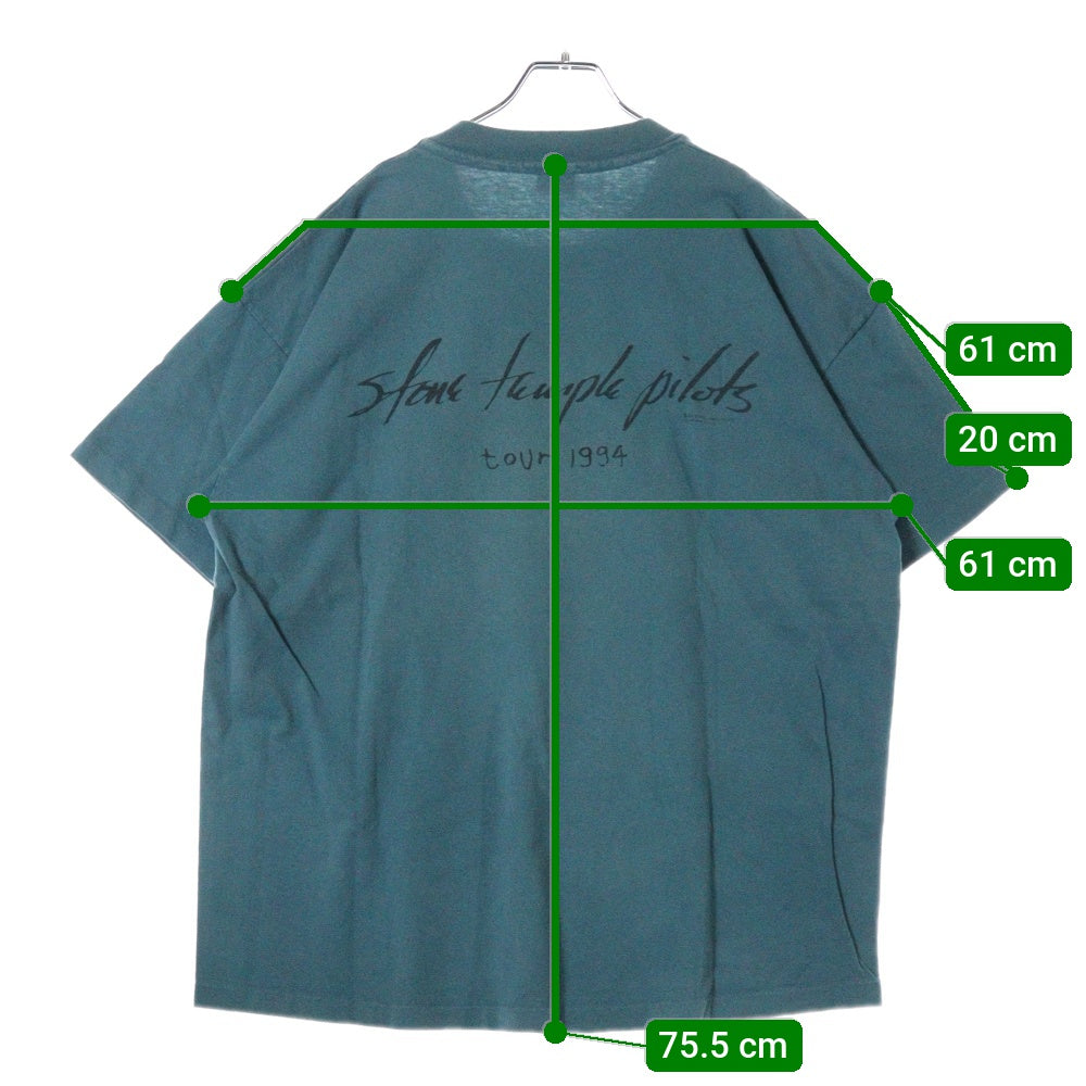 VINTAGE(ヴィンテージ) 90s STONE TEMPLE PILOTS PURPLE TOUR 1994 ストーンテンプルパイロッツ ツアー 半袖Tシャツ カットソー グリーン