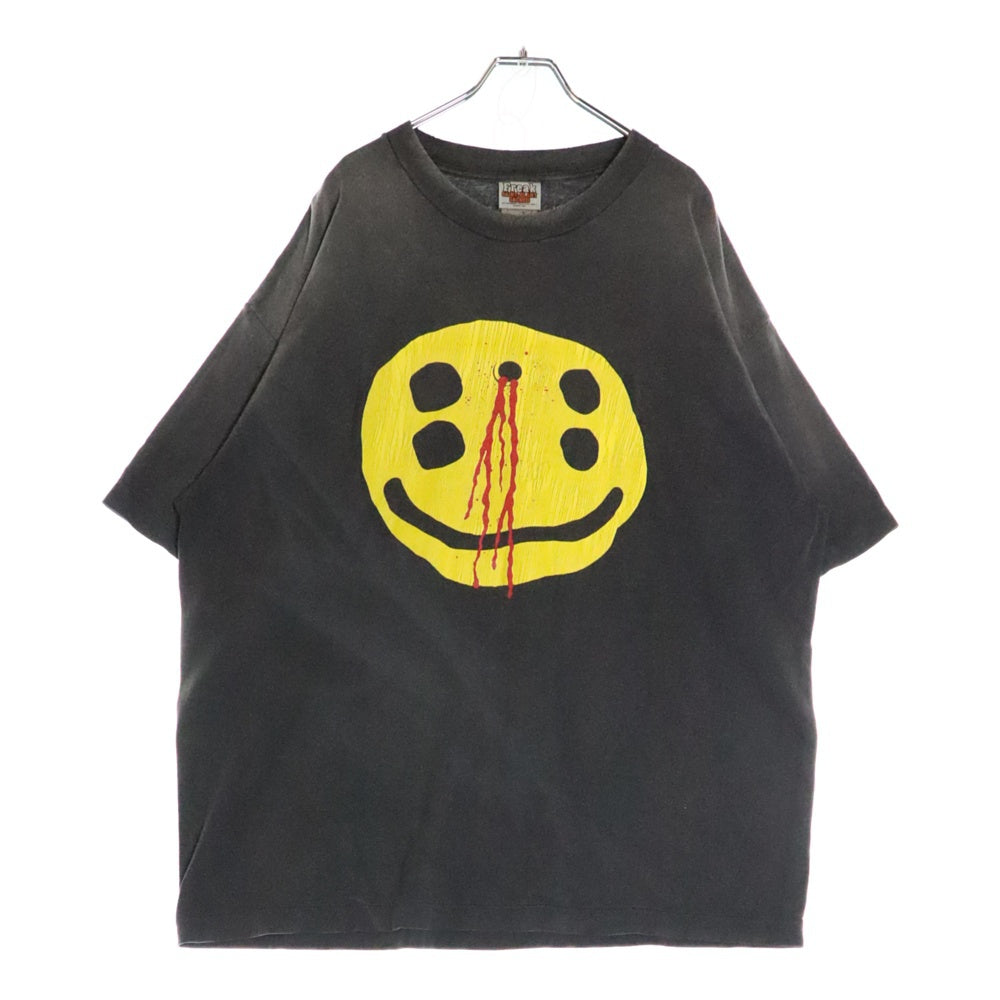 SAINT MICHAEL(セントマイケル) 24AW CP SS TEE SMILE ヴィンテージ加工プリントTシャツ SM-YS1-0000-C01