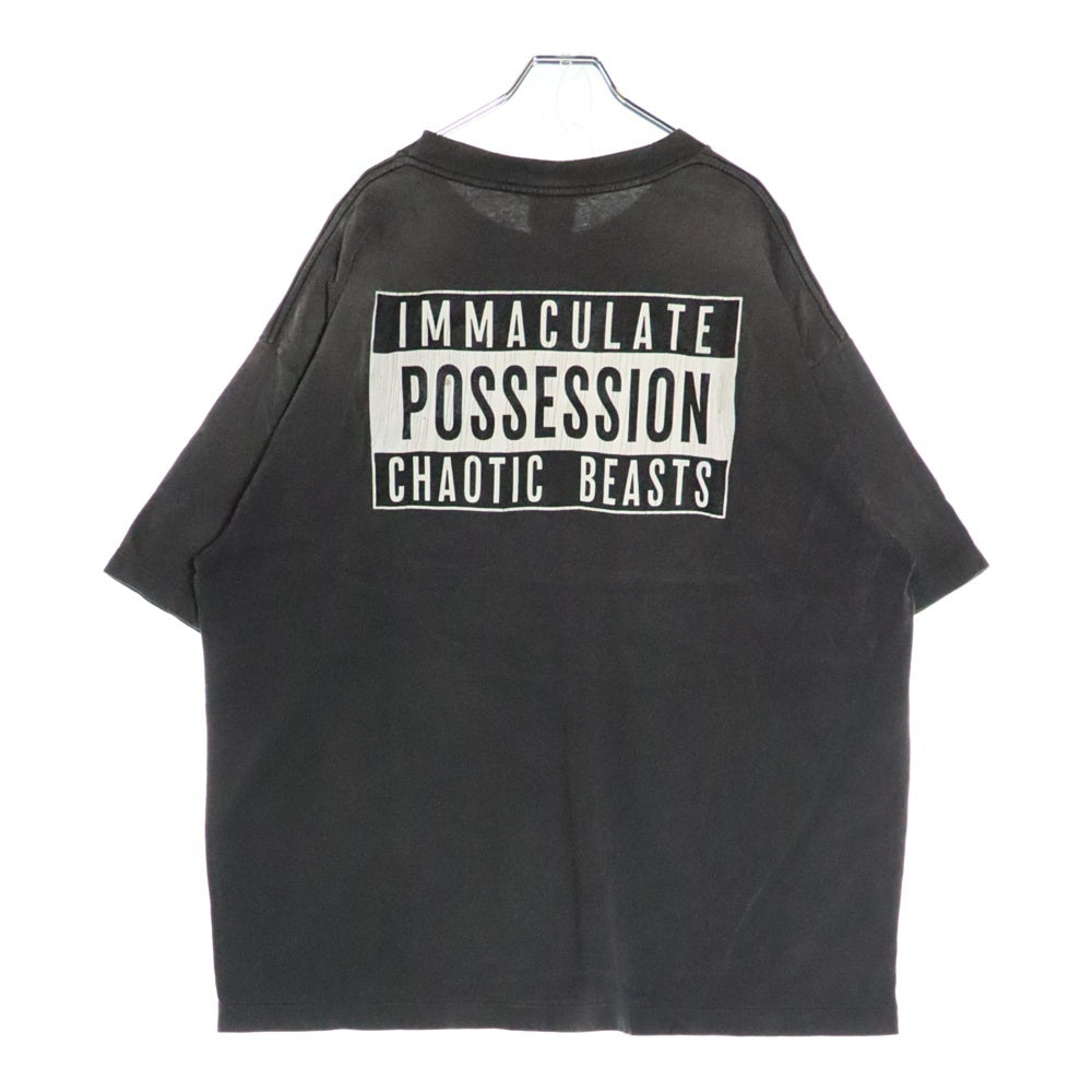 SAINT MICHAEL(セントマイケル) 24AW CP SS TEE SMILE ヴィンテージ加工プリントTシャツ SM-YS1-0000-C01