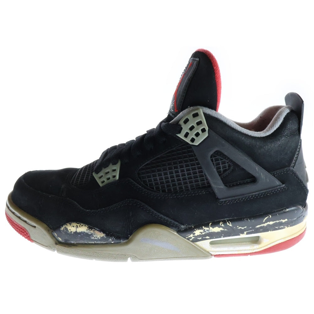 NIKE(ナイキ) 【観賞用】AIR JORDAN 4 RETRO 308497-089 エア ジョーダン 4 レトロ ブレッド 2012 スニーカー シューズ ブラック US8.5/26.5cm