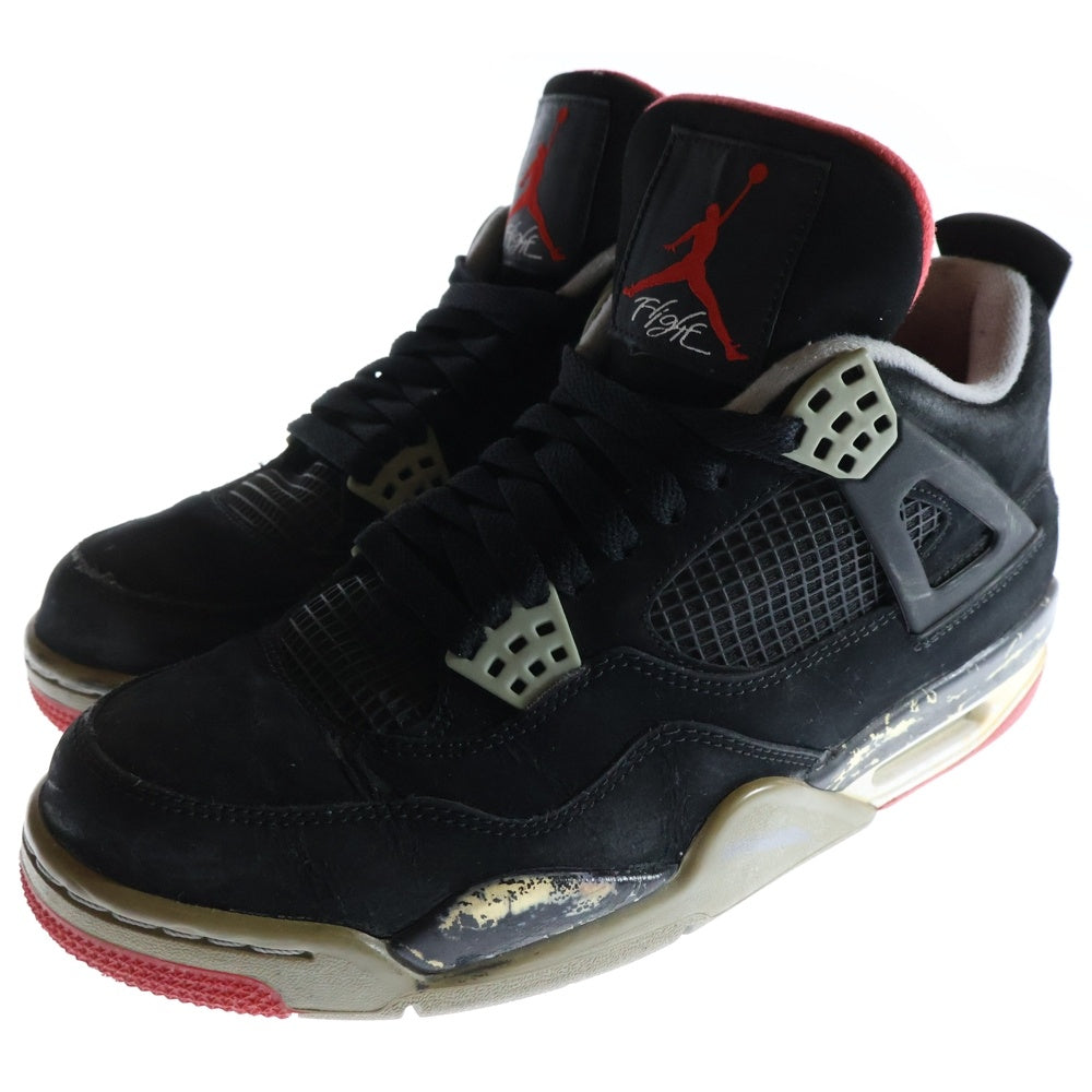 NIKE(ナイキ) 【観賞用】AIR JORDAN 4 RETRO 308497-089 エア ジョーダン 4 レトロ ブレッド 2012 スニーカー シューズ ブラック US8.5/26.5cm