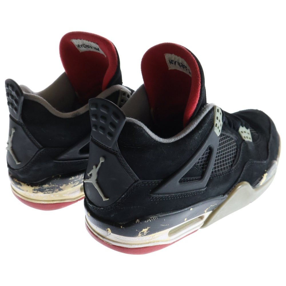 NIKE(ナイキ) 【観賞用】AIR JORDAN 4 RETRO 308497-089 エア ジョーダン 4 レトロ ブレッド 2012 スニーカー シューズ ブラック US8.5/26.5cm