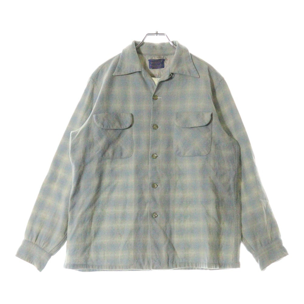 PENDLETON(ペンドルトン) 40s VINTAGE オンブレチェック ウール 長袖シャツ ヴィンテージ チェック