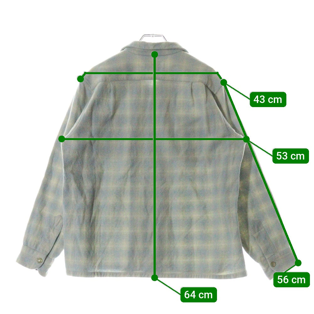 PENDLETON(ペンドルトン) 40s VINTAGE オンブレチェック ウール 長袖シャツ ヴィンテージ チェック