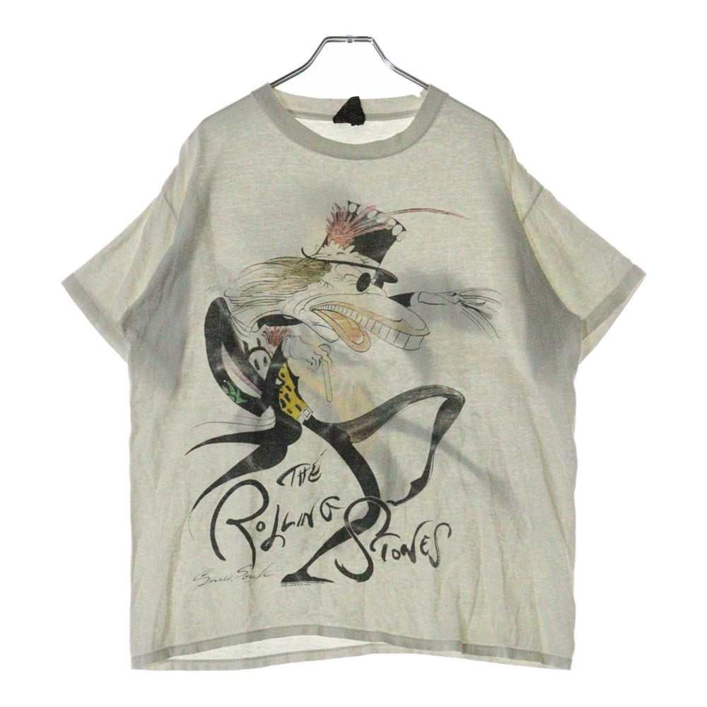 VINTAGE(ヴィンテージ) 90s ROLLING STONES 1994 Gerald Scarfe ローリングストーンズ 両面プリント 半袖シャツ ホワイト