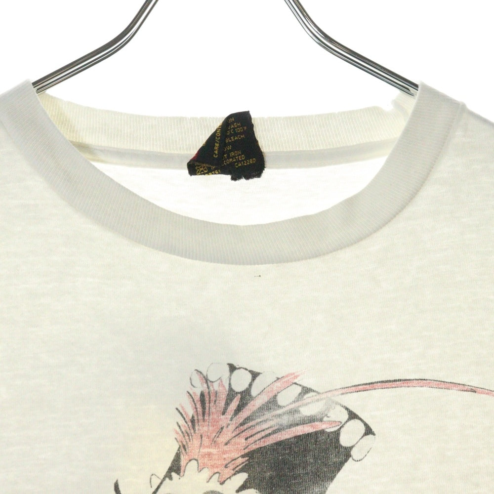 VINTAGE(ヴィンテージ) 90s ROLLING STONES 1994 Gerald Scarfe ローリングストーンズ 両面プリント 半袖シャツ ホワイト