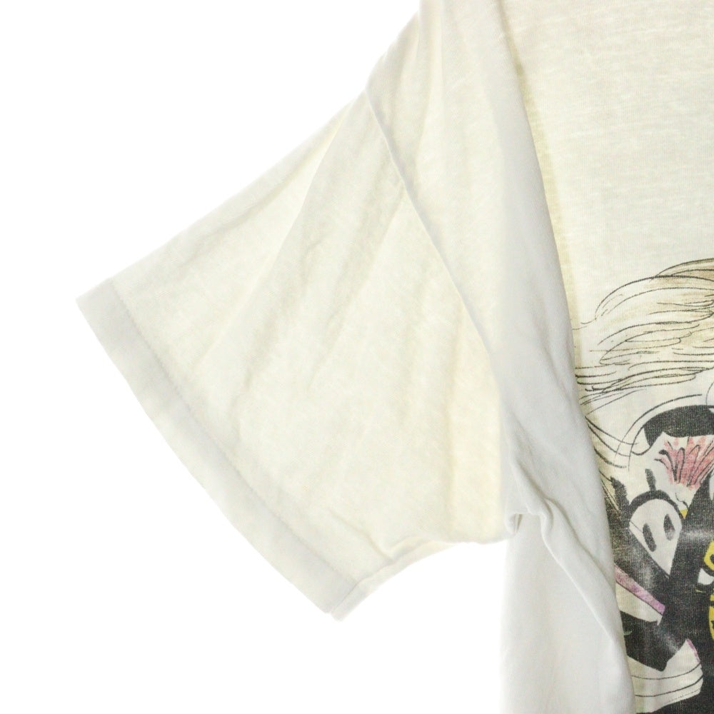 VINTAGE(ヴィンテージ) 90s ROLLING STONES 1994 Gerald Scarfe ローリングストーンズ 両面プリント 半袖シャツ ホワイト