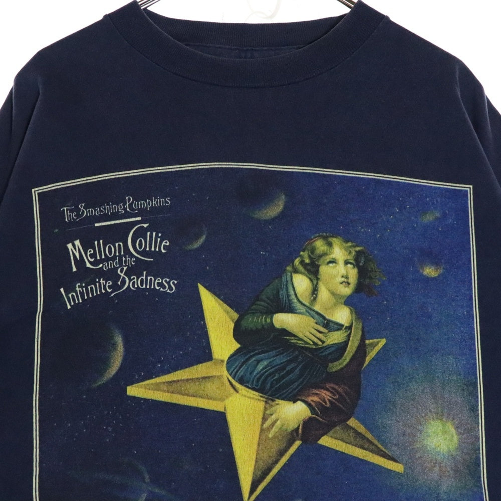 VINTAGE(ヴィンテージ) 90s THE SMASHING PUMPKINS MELLON COLLIE AND THE INFINITE SADNESS スマッシングパンプキンズ 半袖Tシャツ カットソー ネイビー