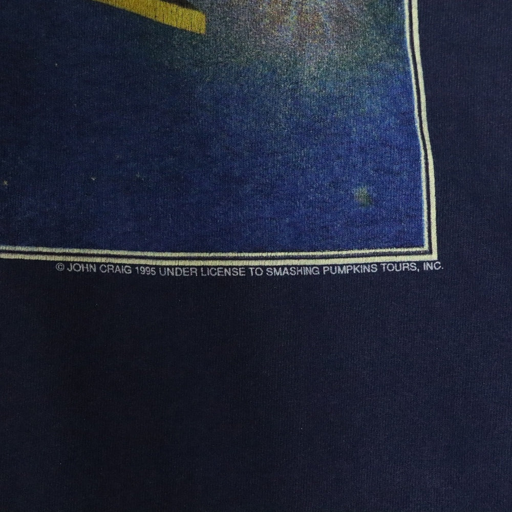 VINTAGE(ヴィンテージ) 90s THE SMASHING PUMPKINS MELLON COLLIE AND THE INFINITE SADNESS スマッシングパンプキンズ 半袖Tシャツ カットソー ネイビー
