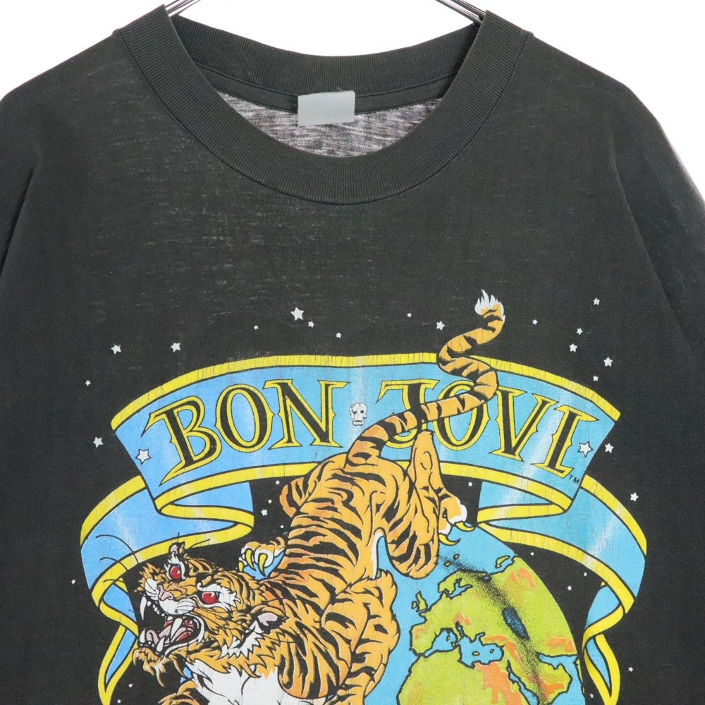 VINTAGE(ヴィンテージ) 90s BON JOVI ALL AROUND THE WORLD 89/90 TEE ボンジョビ 両面プリント半袖Tシャツ カットソー ブラック